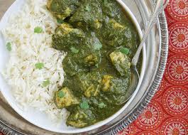 palak paneer with rice